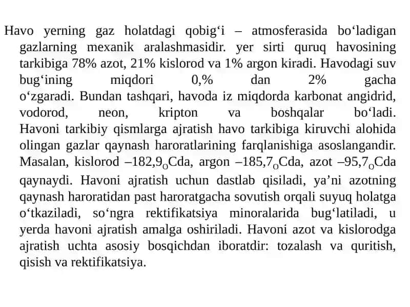 NITRAT KISLOTA ISHLAB CHIQARISH NAZARIYASI VATEXNOLOGIK HISOBLARI 2