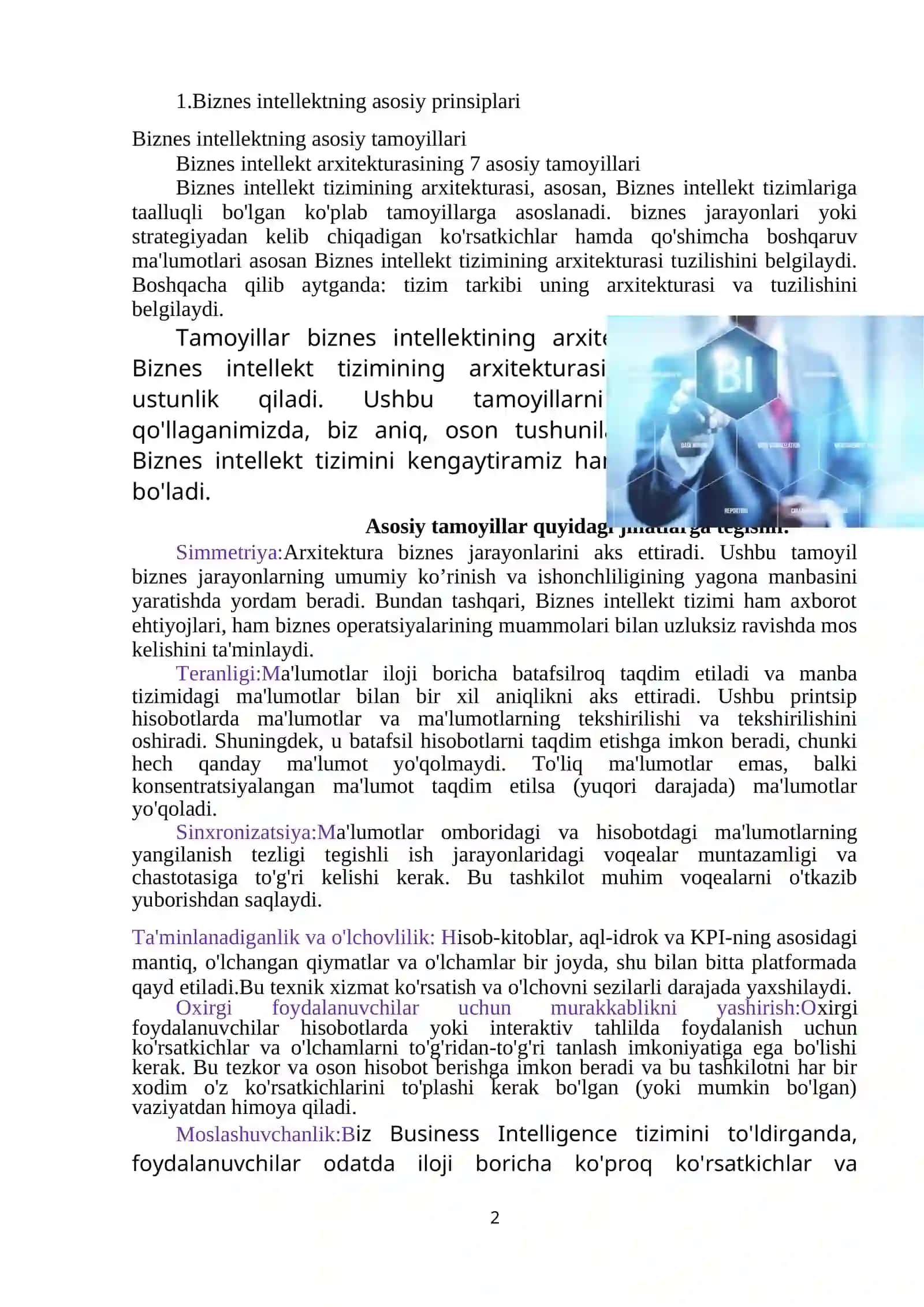 Biznes va texnologiyaning kombinatsiyasi 2