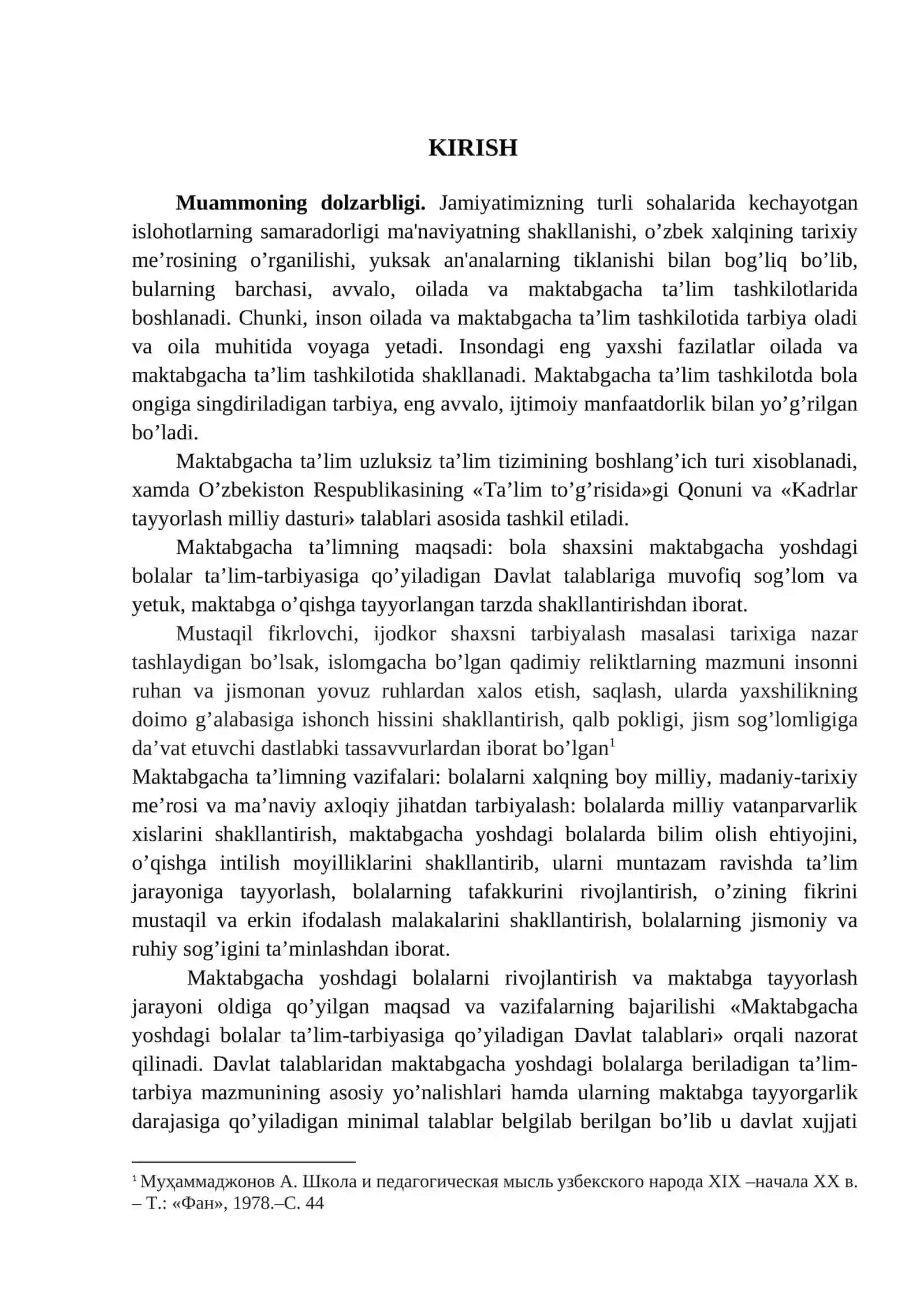 MAKTABGACHA TA’LIM TASHKILOTIGA QISQA MUDDATLI GURUHLARDA BOLALARNI MAKTABGA TAYYORLASH 2
