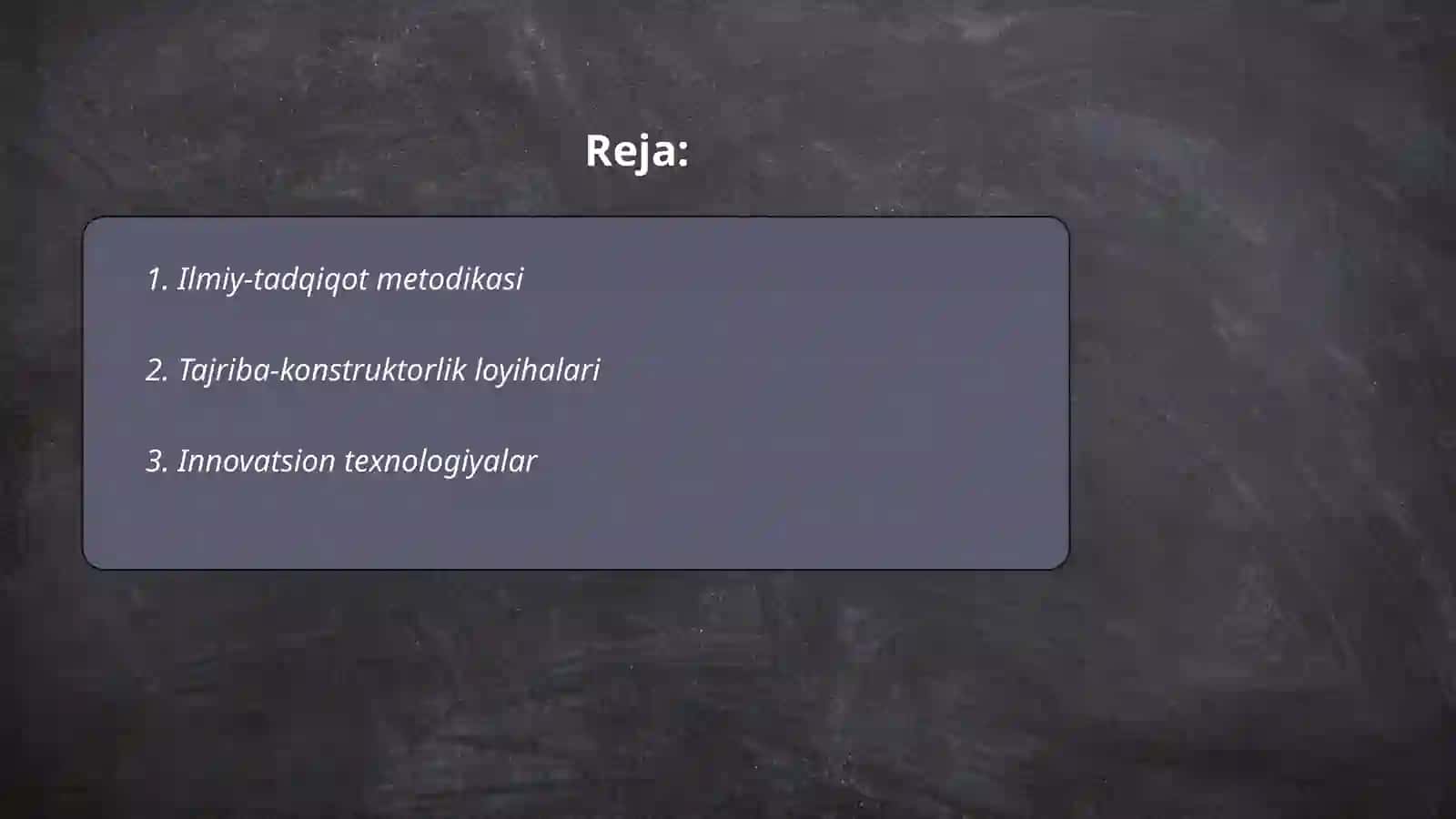 Ilmiy-tadqiqot va tajriba konstruktorlik ishlari (ITTKI) 2