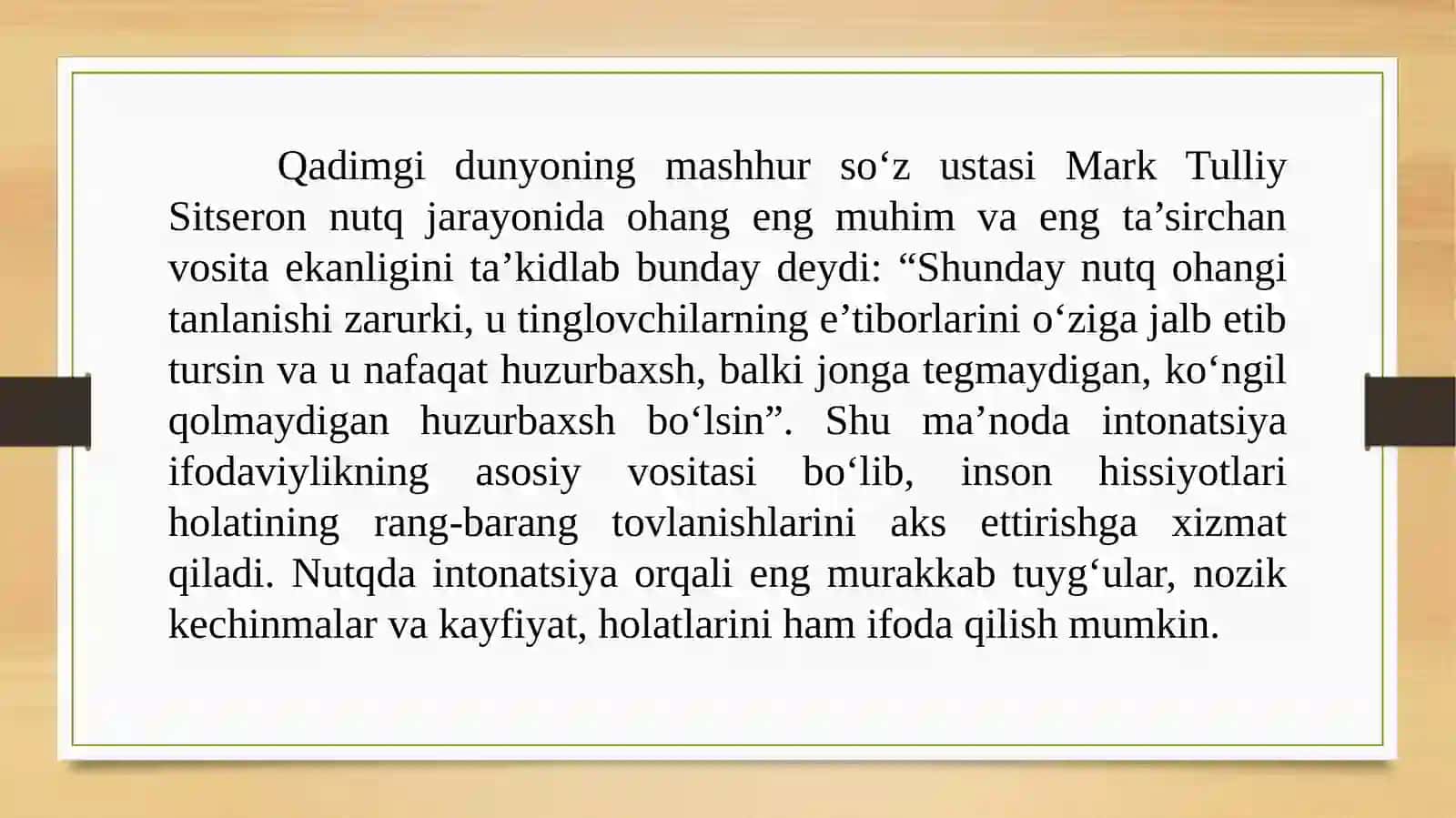 Intonatsiya, temp – ifodali o‘qishning asosiy vositalari 2