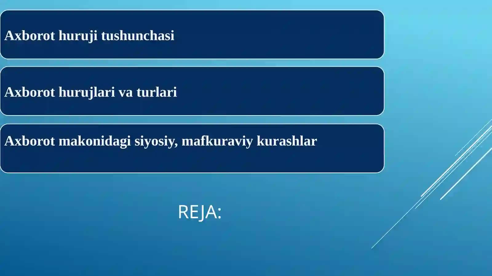 IJTIMOIY TARMOQLARDA AXBOROT XURUJLARI VA TAHDIDLAR 2