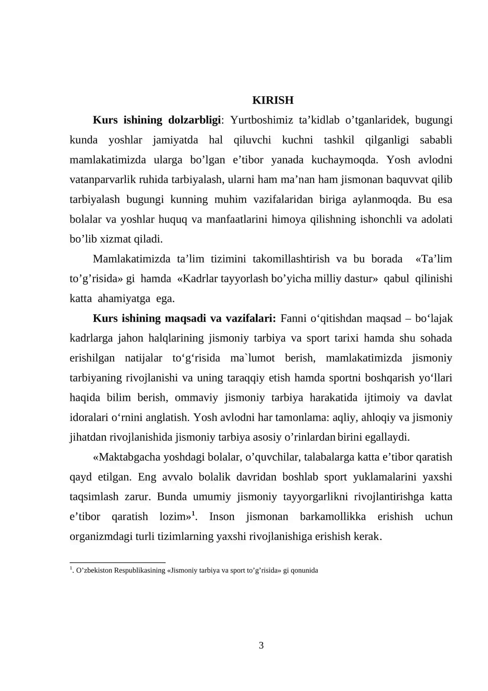 KUCH QOBILIYATLARINI TARBIYLASH METODIKASINI  KURS ISHI 2