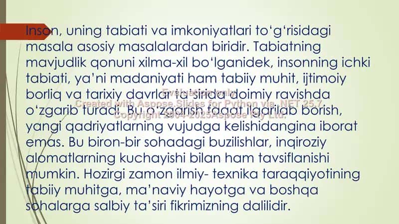 An’anaviy madaniyatning dunyo madaniyatida tutgan o'rni 2