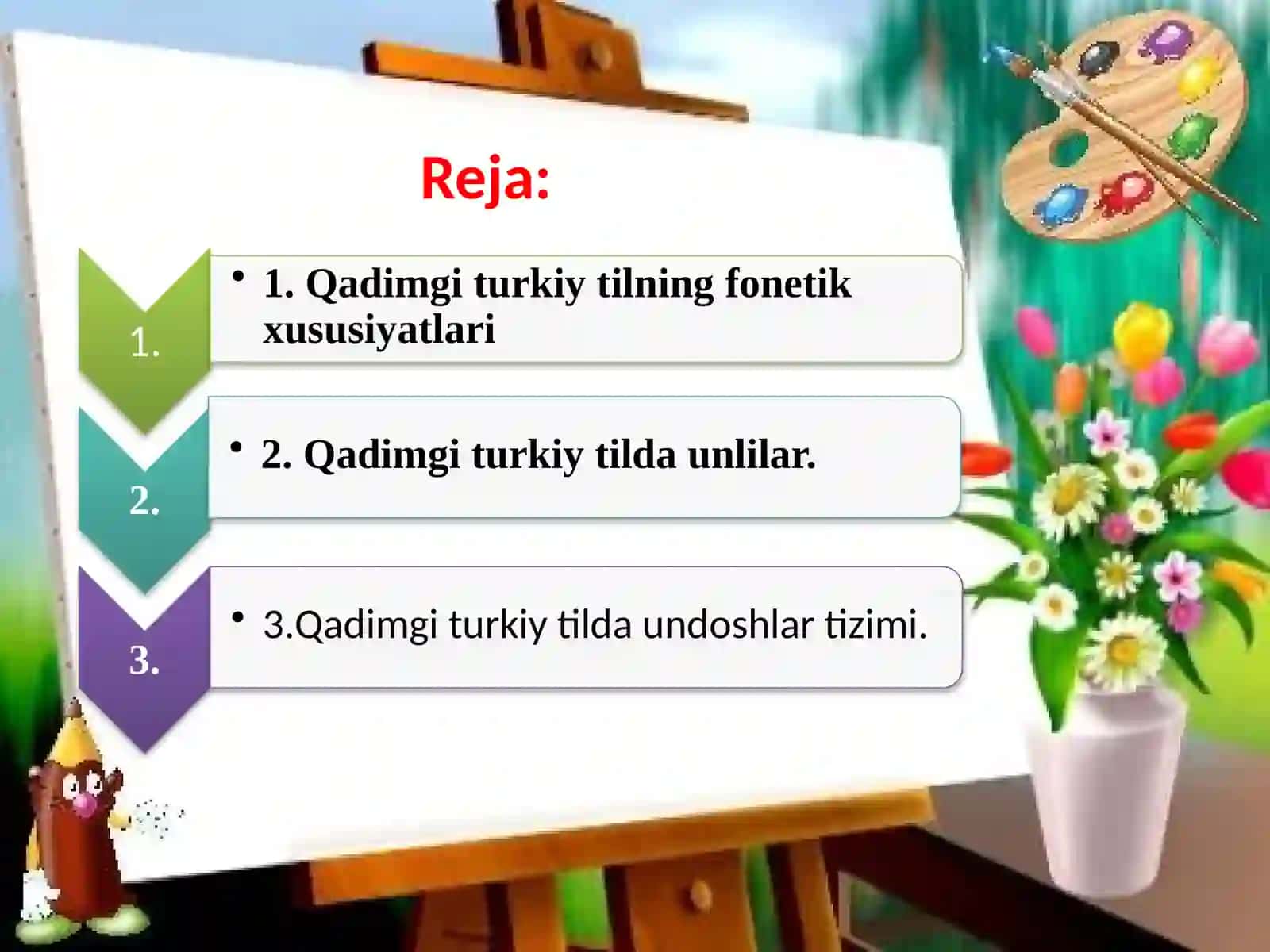 Qadimgi turkiy tilning fonetik xususiyatlari(2 soat) 2