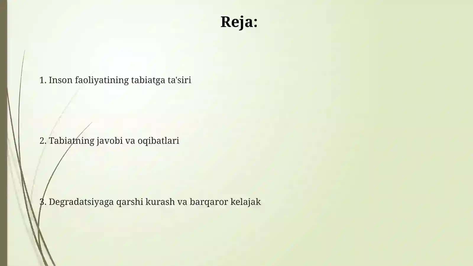 Inson faoliyatining tabiatga ta'siri 2