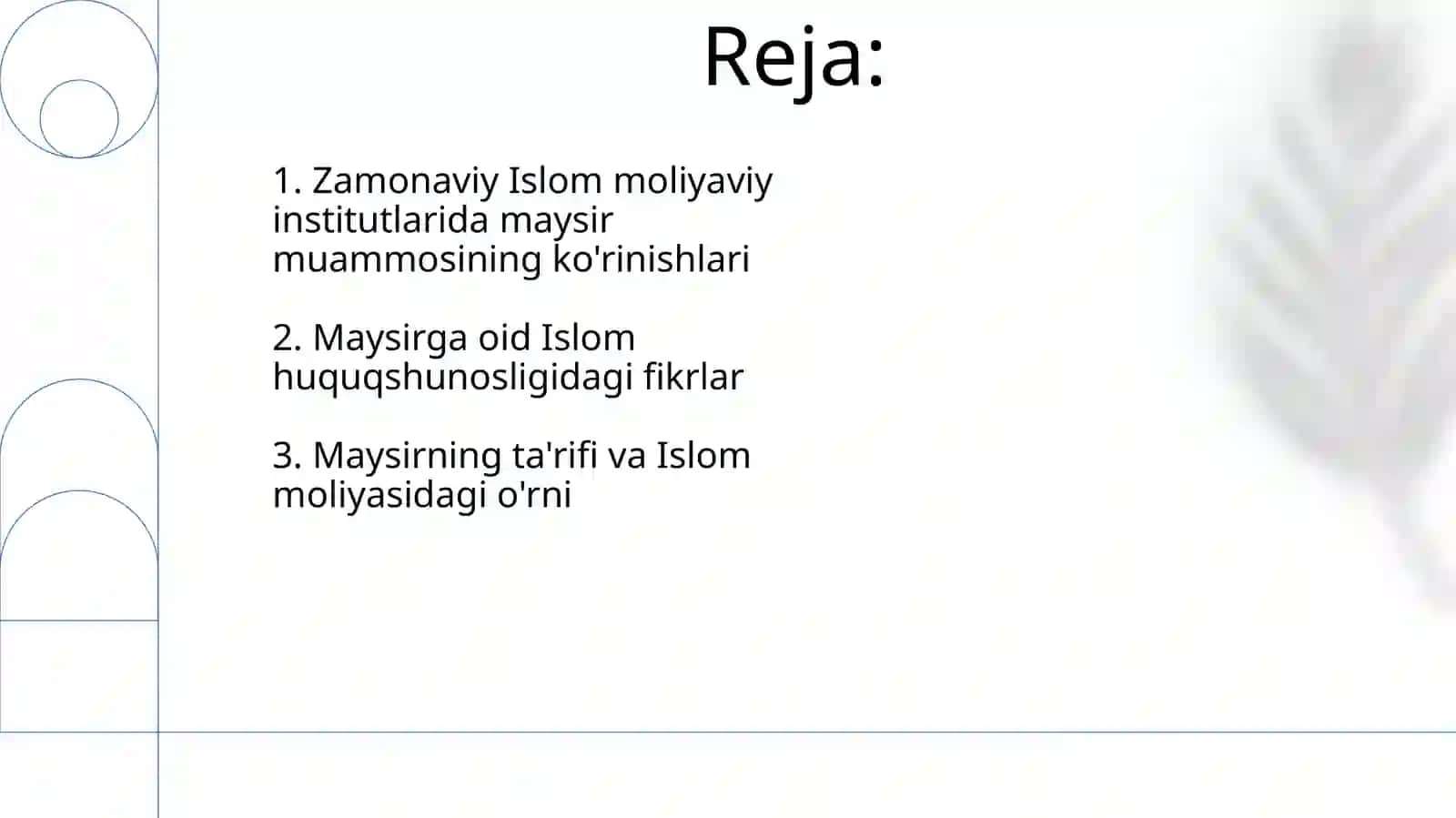 Islom moliyasida maysir masalasi 2