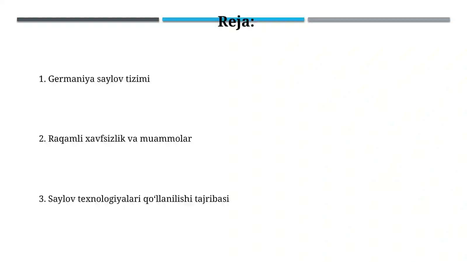 Germaniya saylov tizimi va unda saylov texnologiyalarini qoʻllash tajribasi 2
