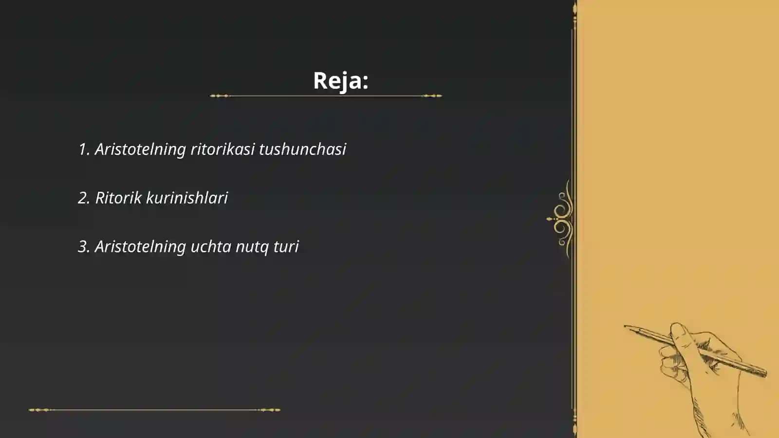 Aristotelning "Ritorika" asari 2