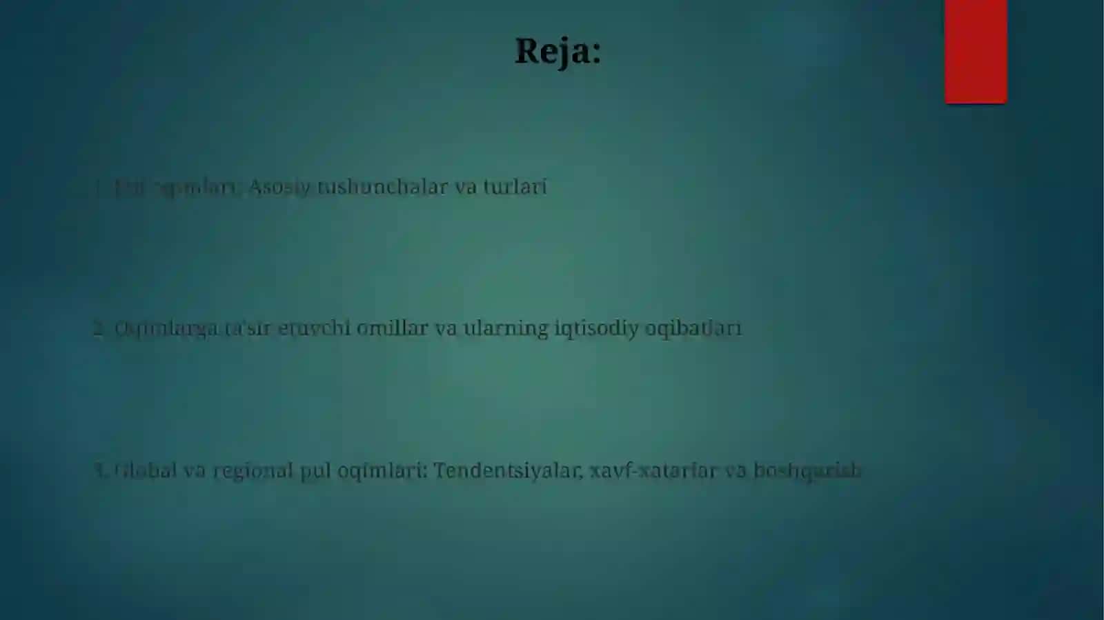 Moliyaviy oqimlar 2