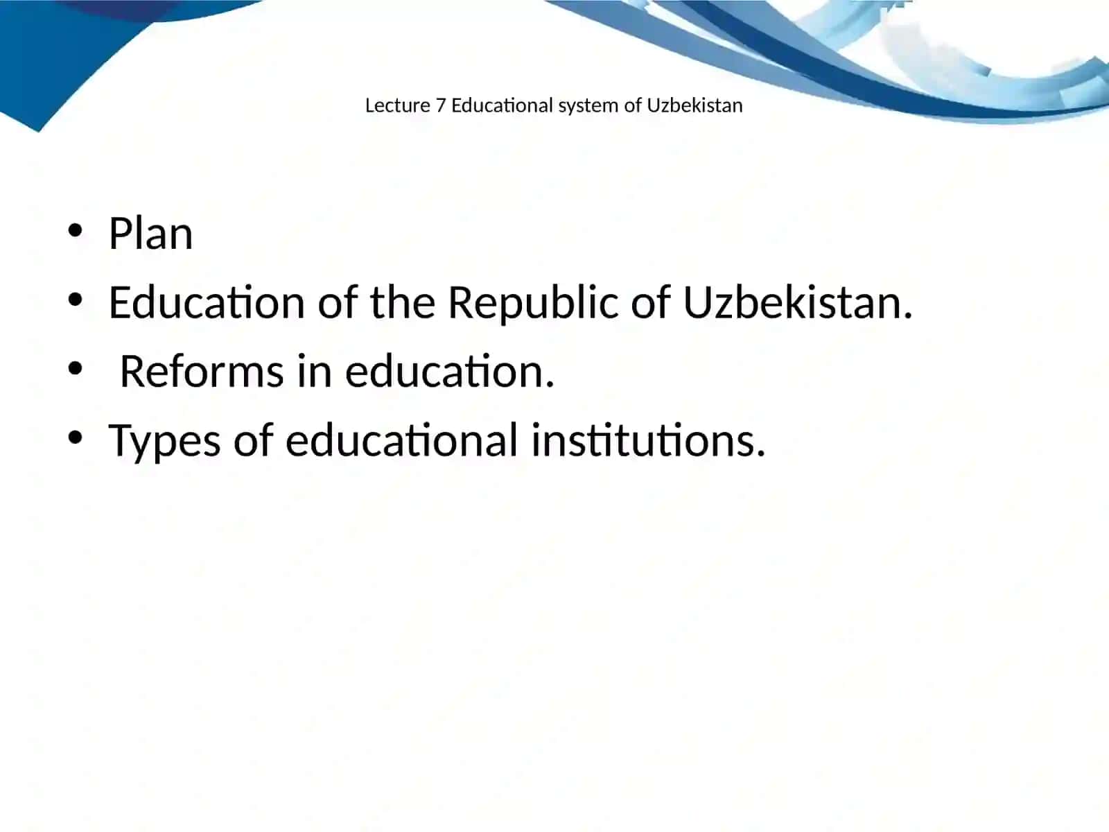 Educational system of Uzbekistan 2