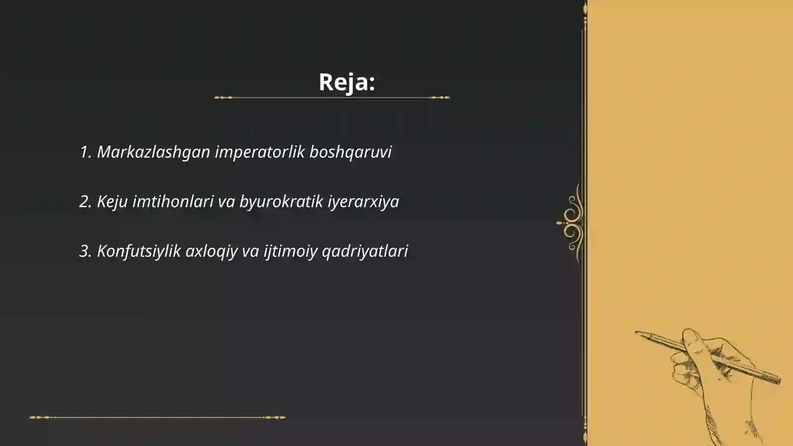 Qadimgi Xitoyning o’ziga xos xususiyatlari 2