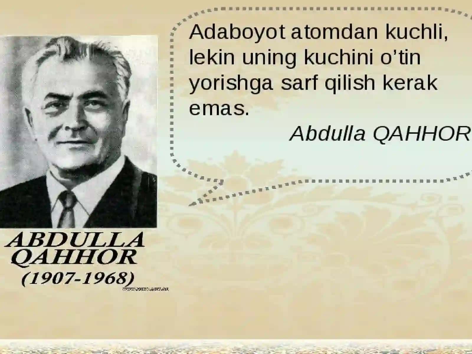 Abdulla Qahhor 2