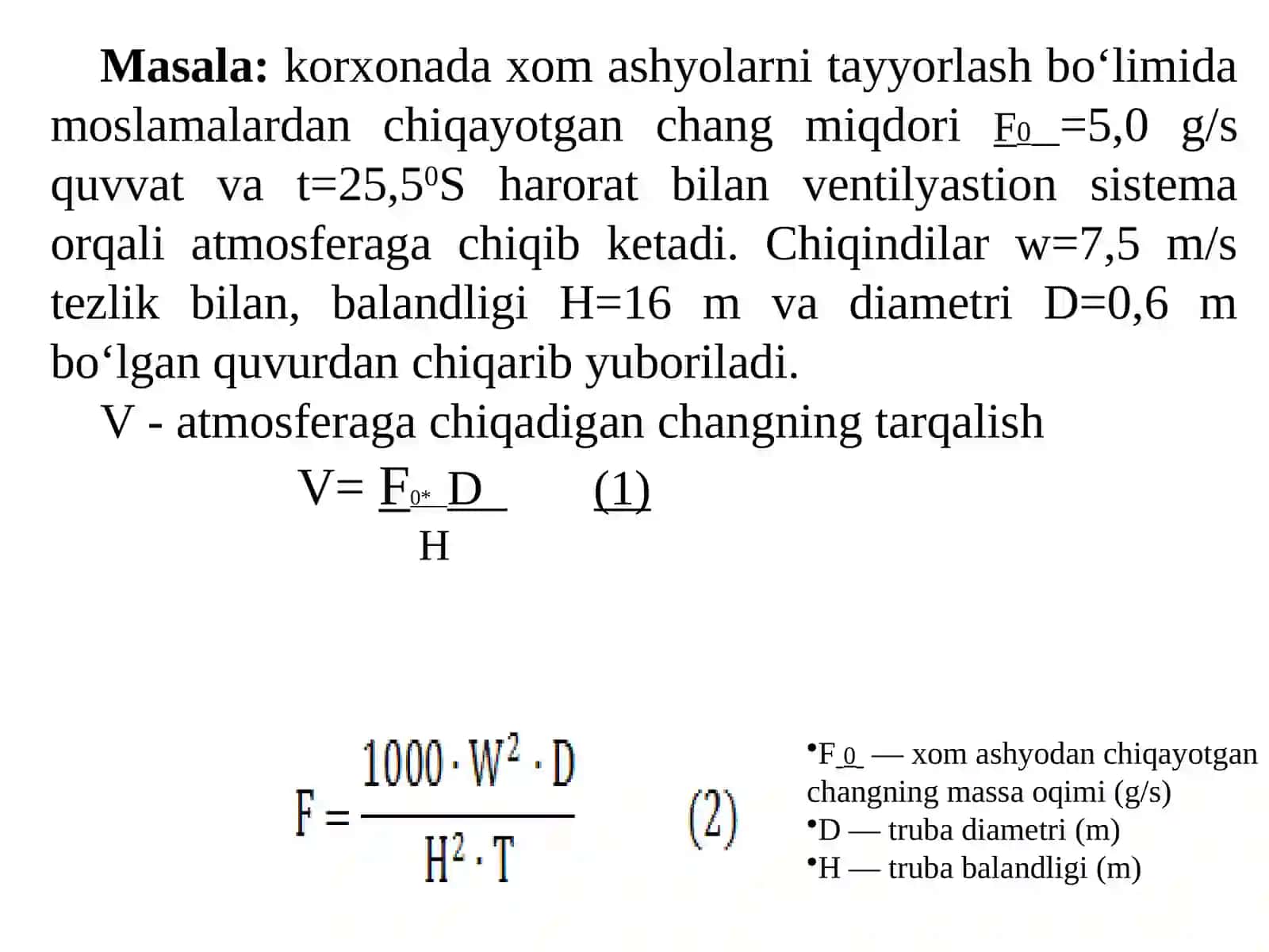 Sanoat korxonalarining atrof muhitga tasirini baholash 2