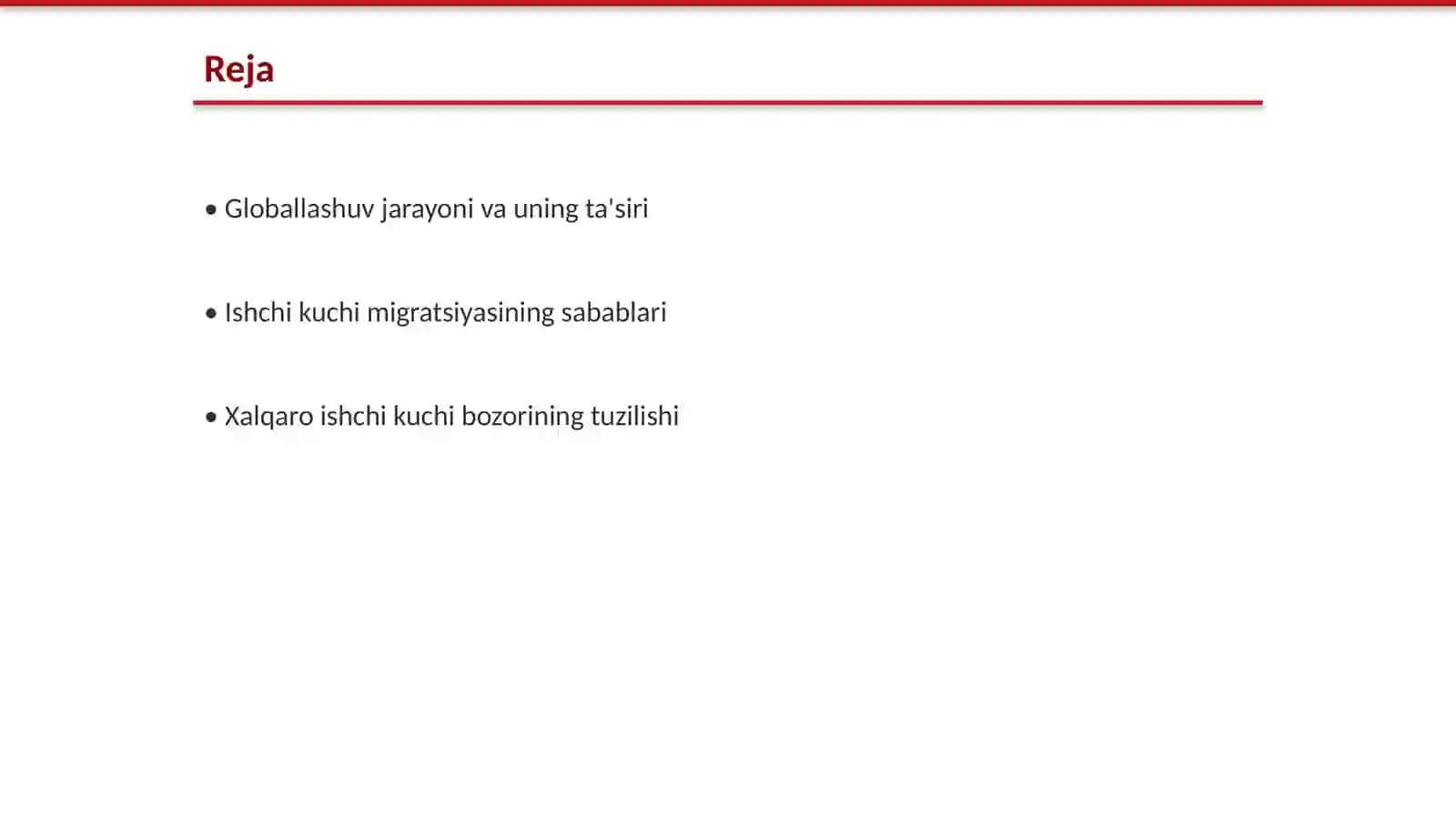 Globallashuv sharoitida ishchi kuchi bozori va migratsiyasi muommalari 2