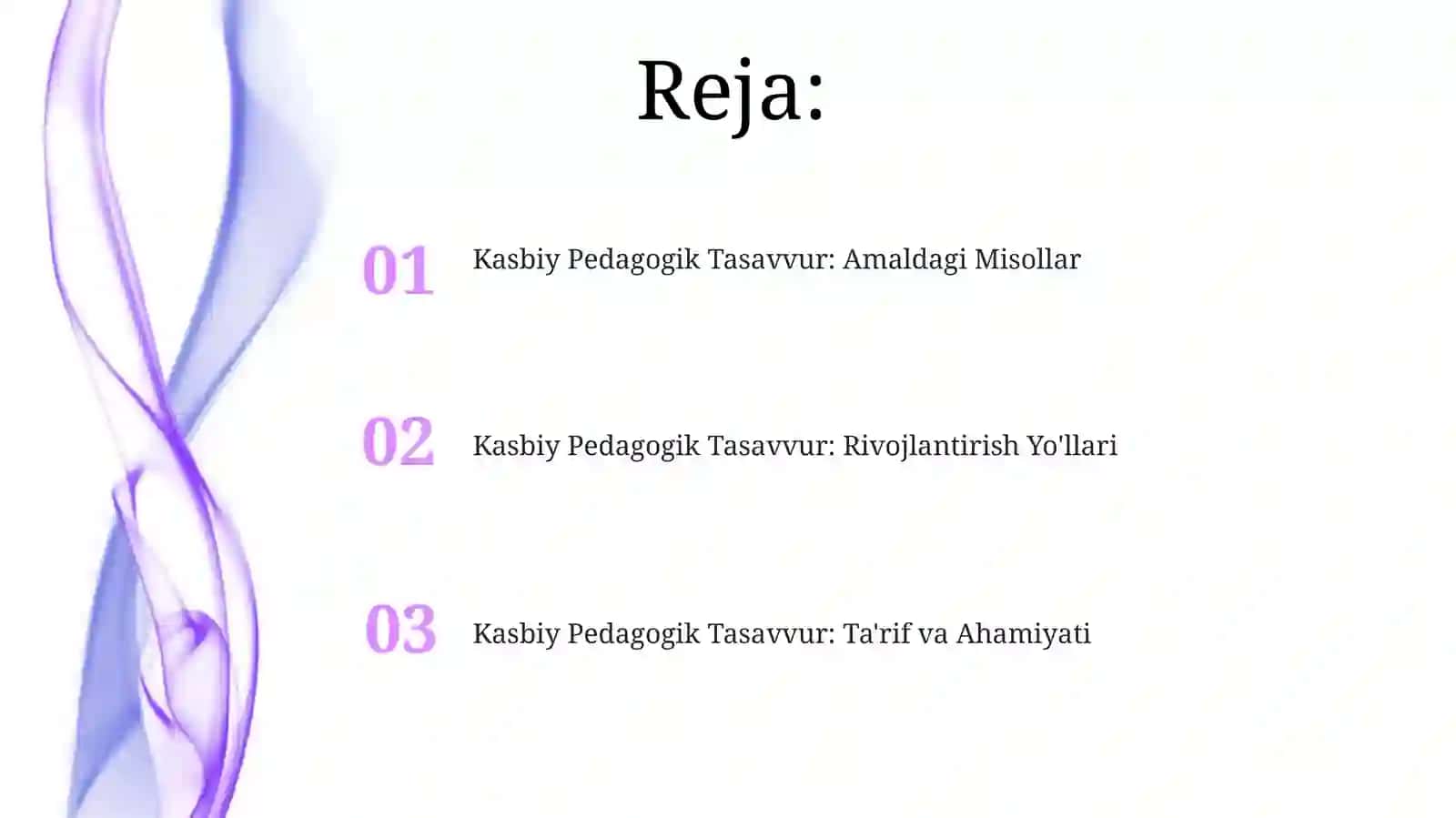 Kasbiy Pedagogik Tasavvur: Amaldagi Misollar 2