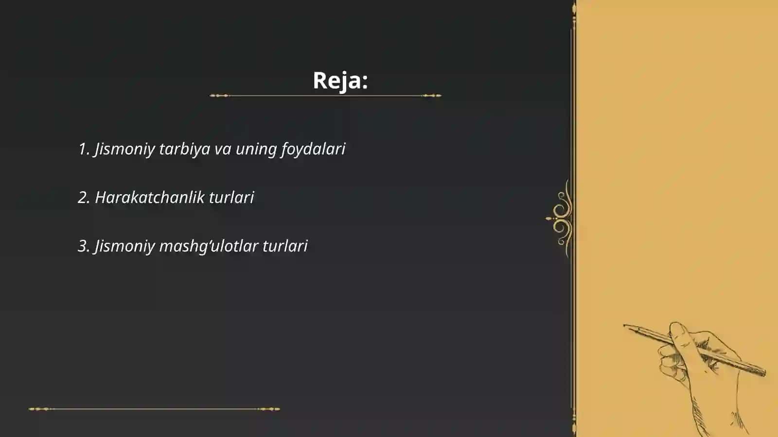 Jismoniy harakat faolligi 2