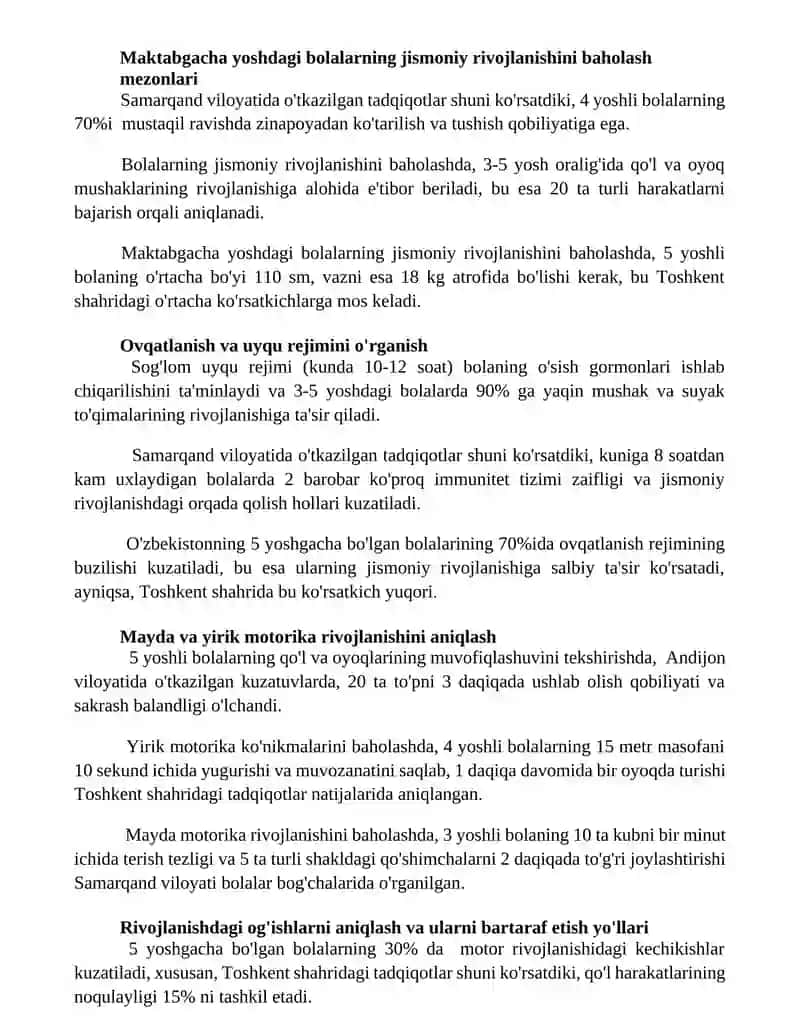 Maktabgacha yoshdagi bolalarni jismoniy rivojlanishini baxolash 2