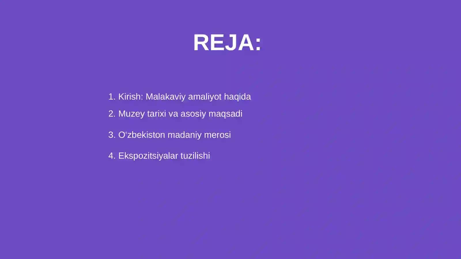 O’zbekiston madaniyati tarixi davlat muzeyi malakaviy amaliyot jarayonim 2