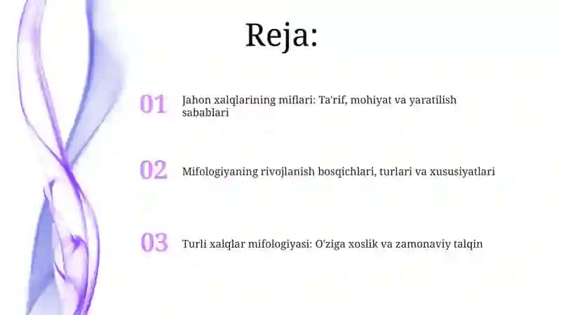 “Dunyo xalqlari miflari” 2