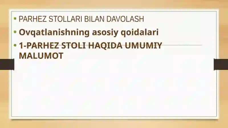 PARHEZ STOLLARI BILAN DAVOLASH 2