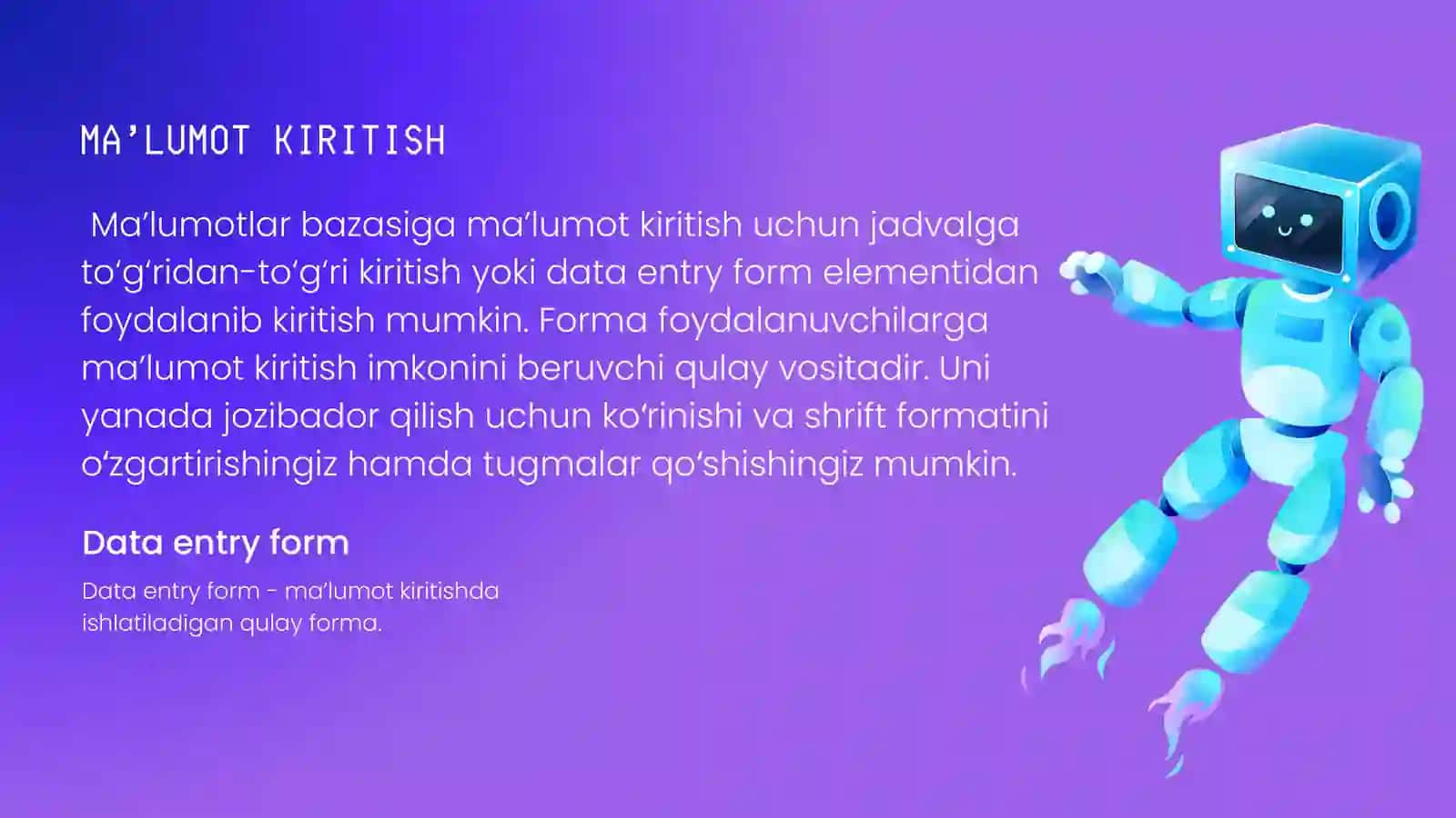 Data entry form 2