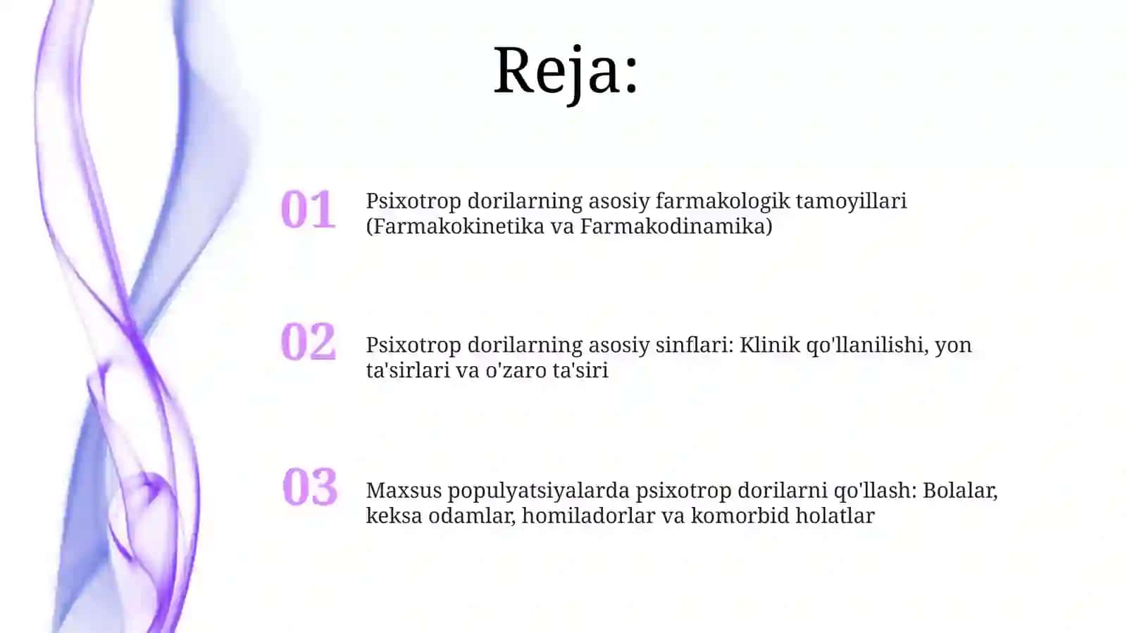 Psixotrop dori vositalarning klinik farmakalogiyasi 2