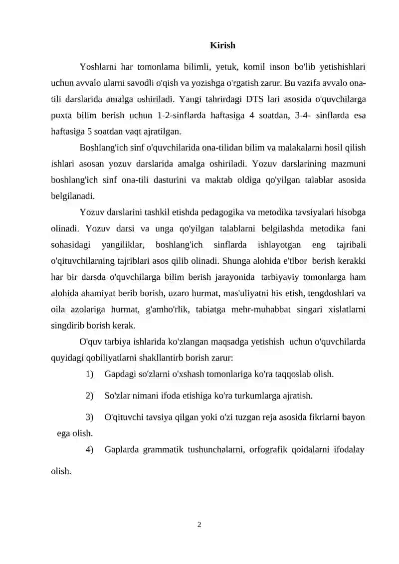 Yoshlarni har tomonlama bilimli, yetuk, komil inson bo'lib yetishishlari uchun ona-tili o'qish 2