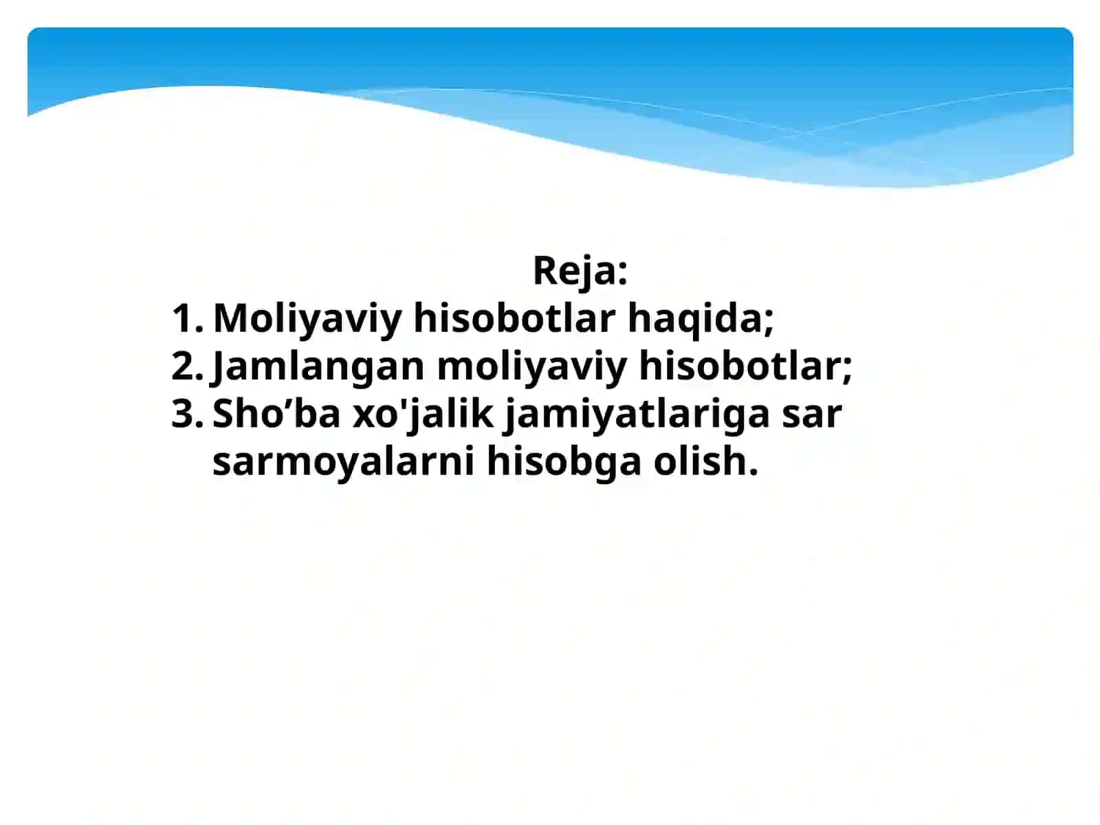 8-sonli BHMS “Jamlangan moliyaviy hisobotlar va sho’ba xo'jalik jamiyatlariga sar sarmoyalarni hisobga olish” standartlarining tavsifi va qo’llanilishi 2