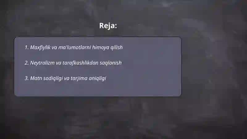 Tarjimonning etikasi 2