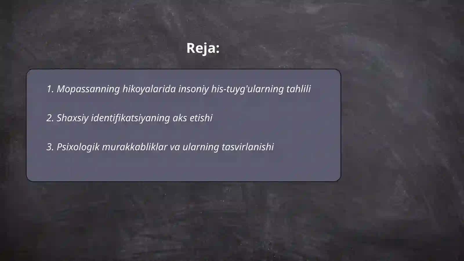 Mopassani hikoyalarida tahlilning pisihologik chuqurligi 2