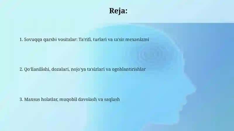 Sovuqqa qarshi vositalar 2