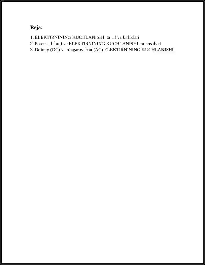 ELEKTIRNINING KUCHLANISHI 2
