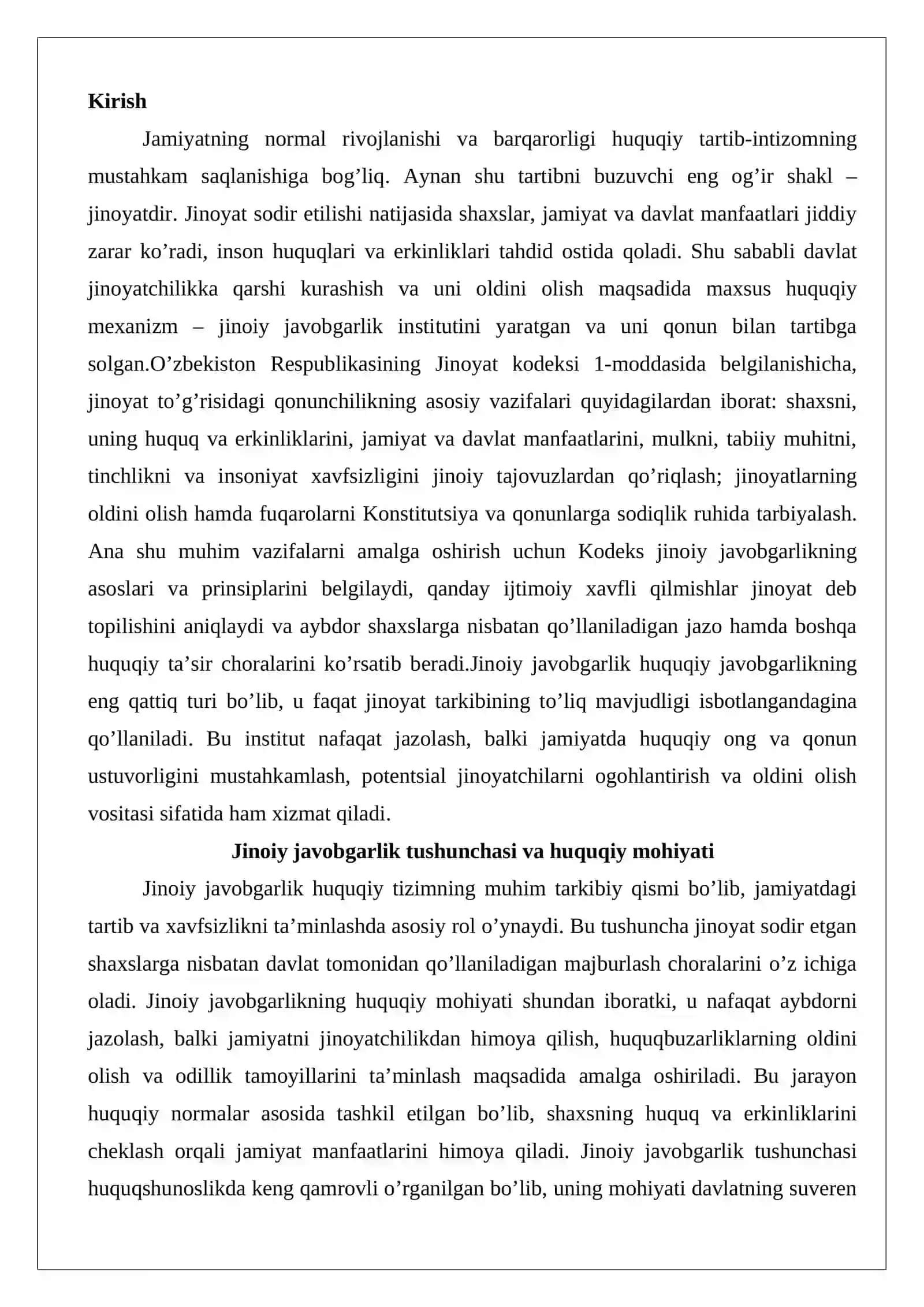 Jinoiy javobgarlik va uning asoslari 2