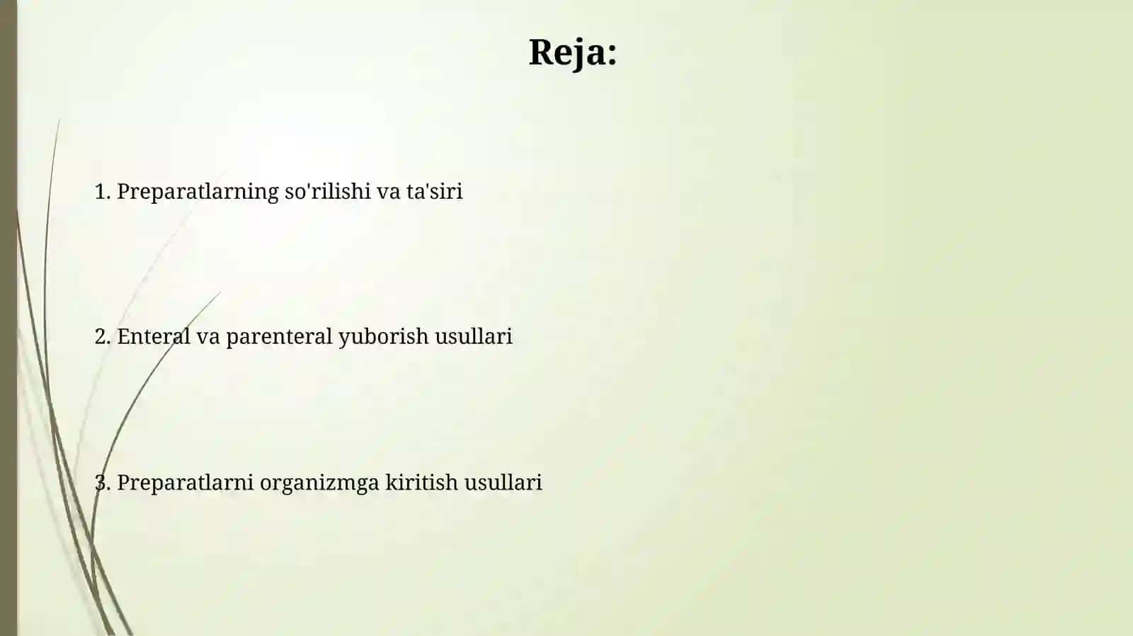 Dori darmonlarni organizmga kiritish usullari 2