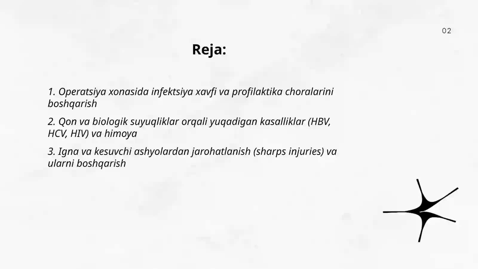 Jarrohlikdagi xavf-xatarlar va ularni boshqarish 2