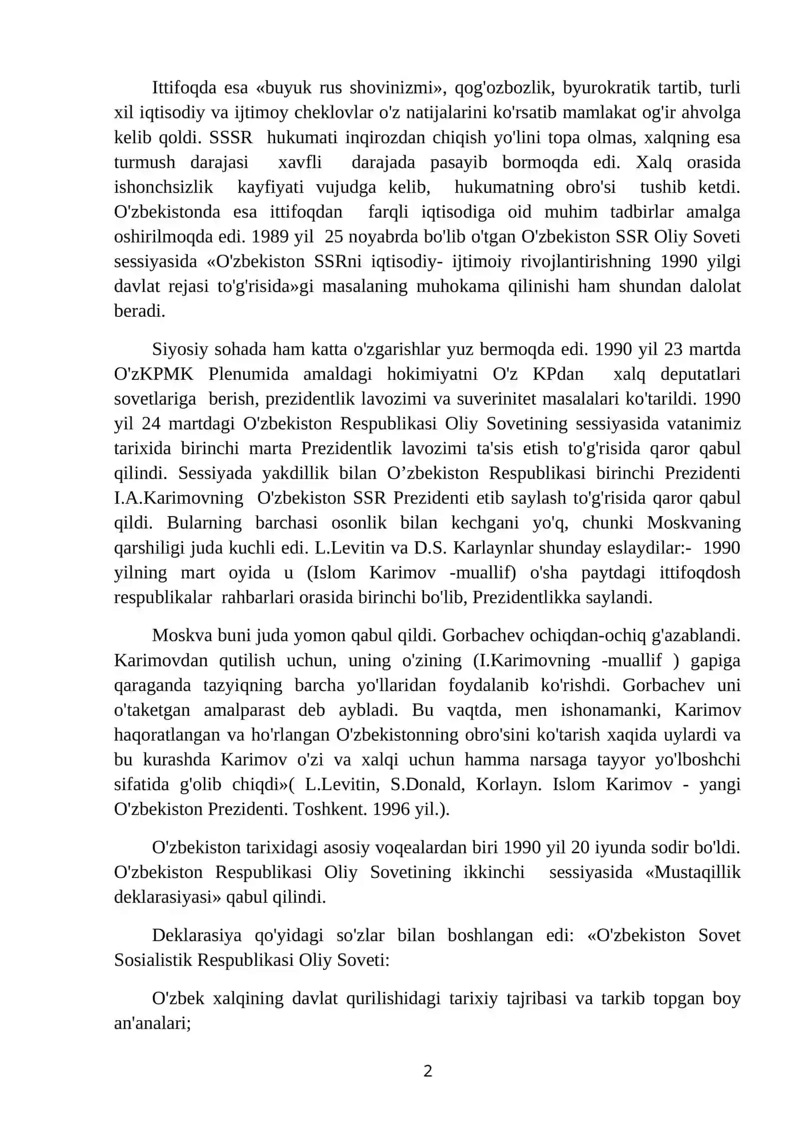 O'zbekiston respublikasining tashkil topishi va uning tarixiy ahamiyati 2