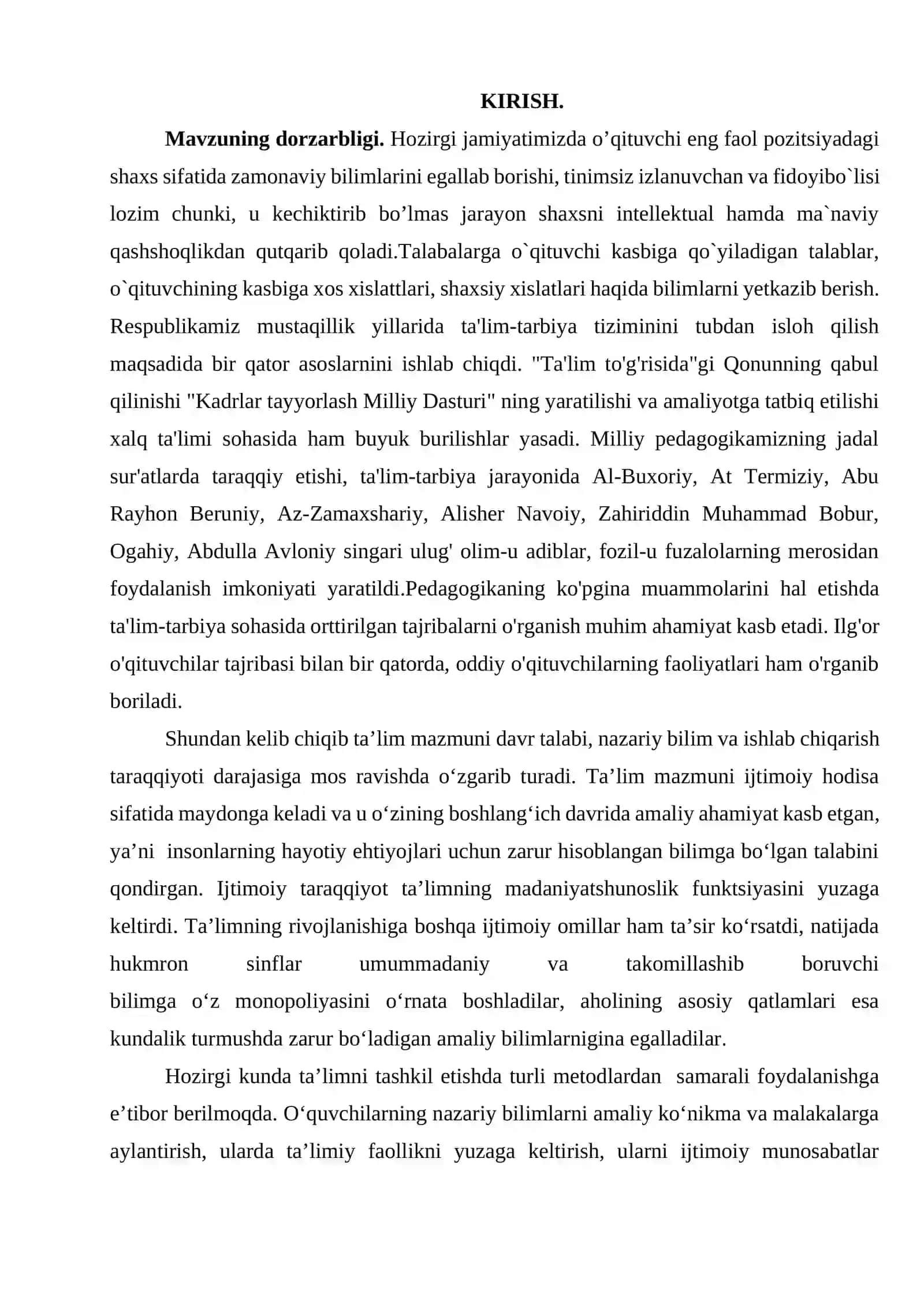 Psixologiya o’qituvchisining kasbiy tayyorgarligi va faoliyati 2