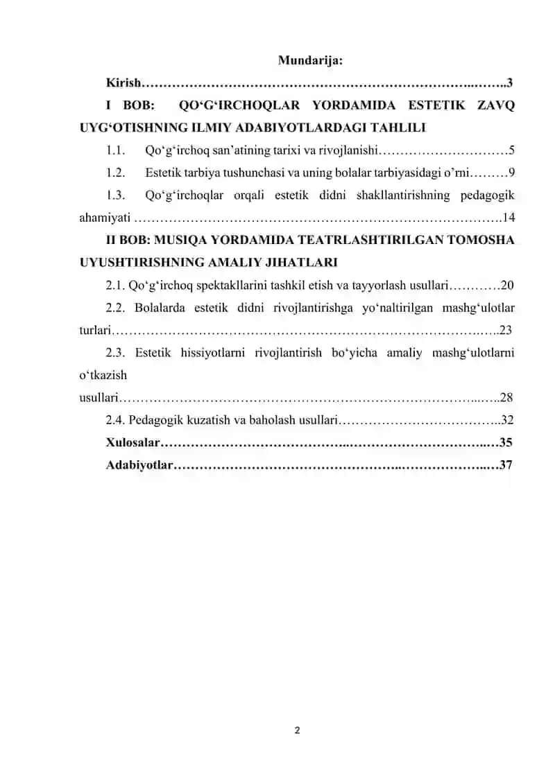 Qoʻgʻirchoqlar yordamida estetik zavq uygʻotish 2