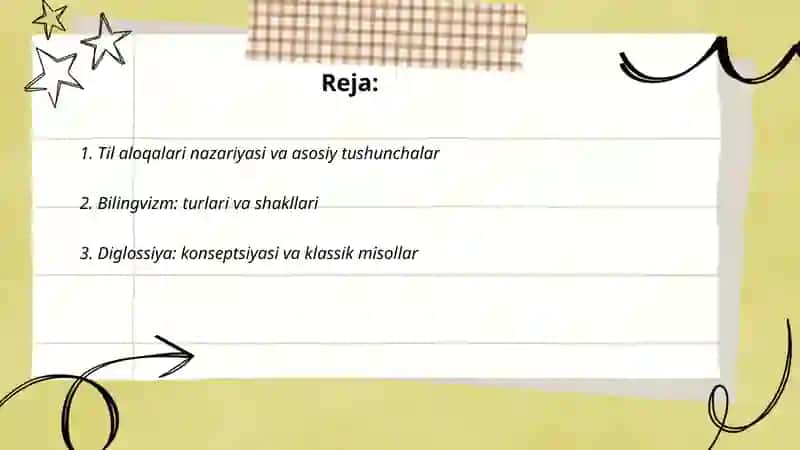 Til aloqalari bilinvizm va diglossiya 2