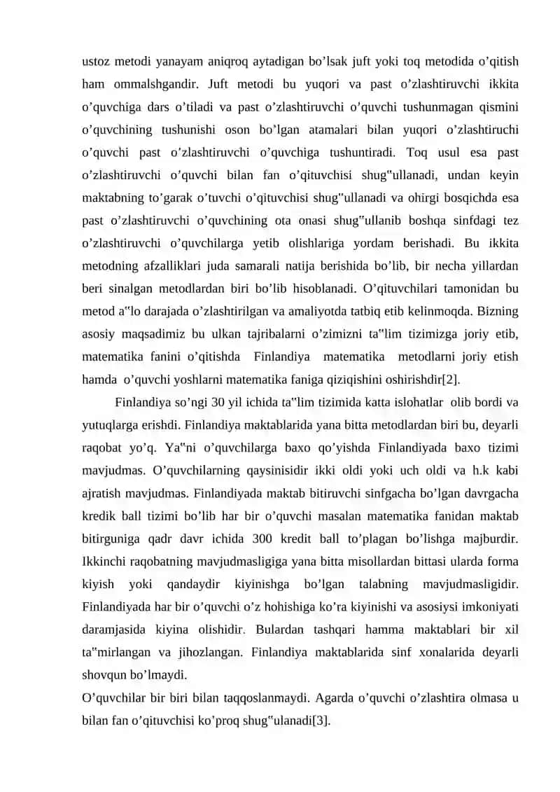 Finlandiyada Ta'lim Tizimi 2