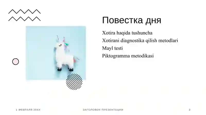 Xotirani diagnostika qilish metodlari 2