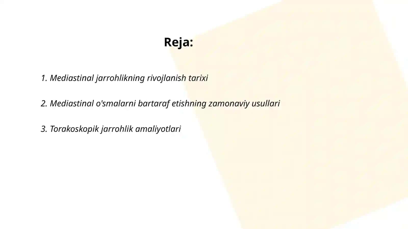 Mediastinitlar jarrohligining zamonaviy usullari 2