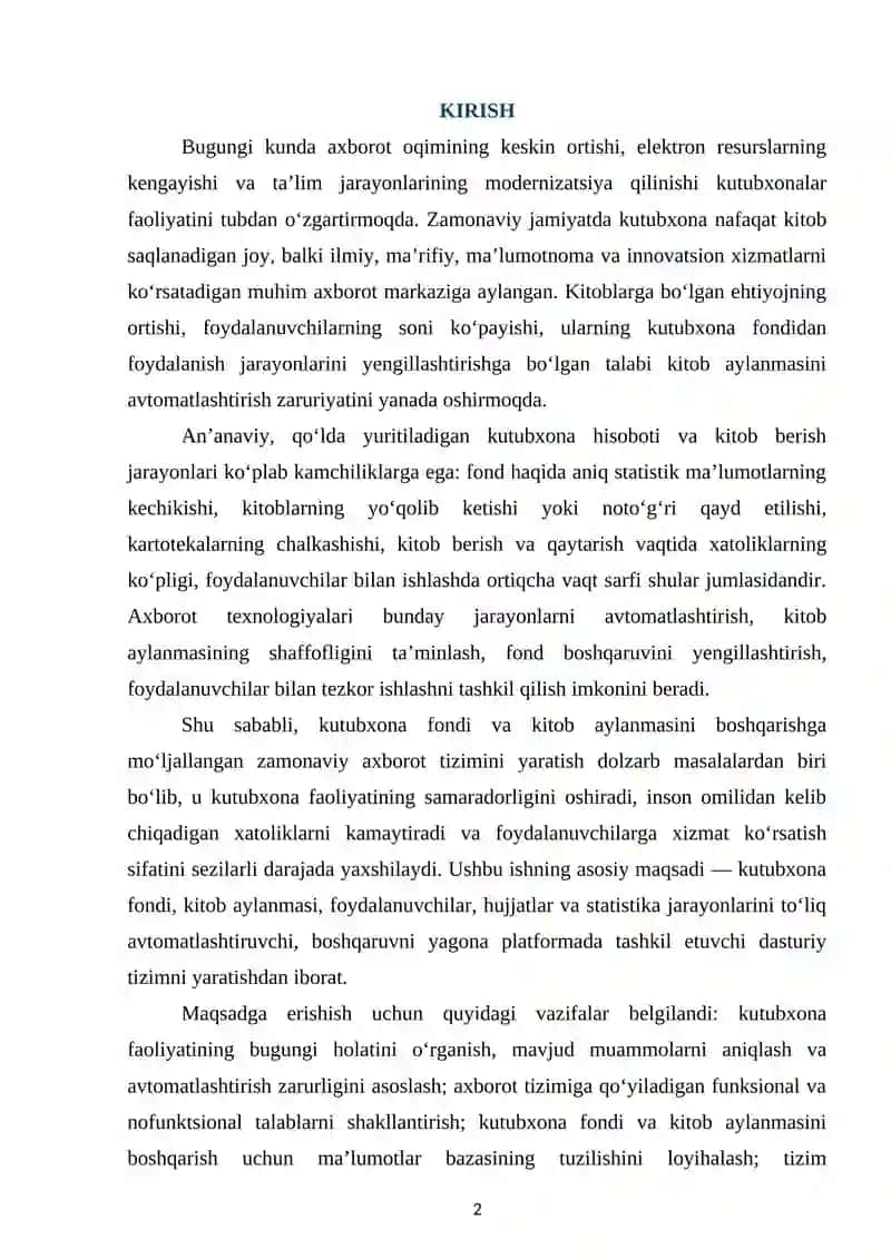 KUTUBXONA FONDI VA KITOB AYLANMASI TIZIMINING NAZARIY ASOSLARI 2