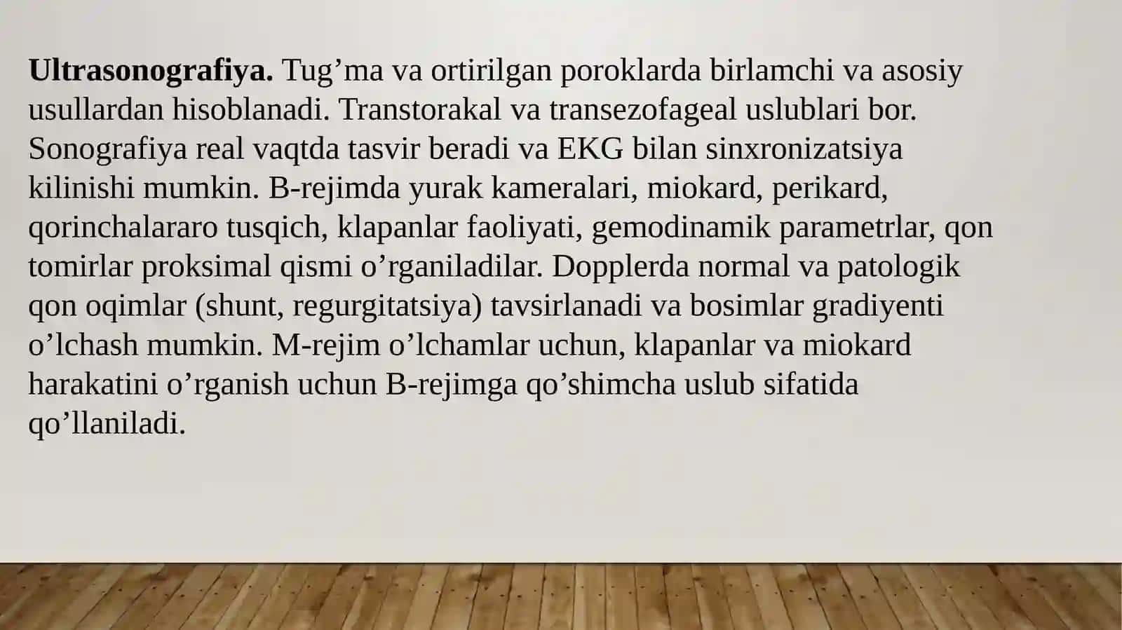 Yurak qon tomir tizimida nur tashxisi 2