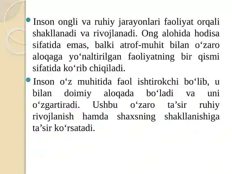Kasbiy faoliyatni tashkilotishning psixologik xususiyatlari 2