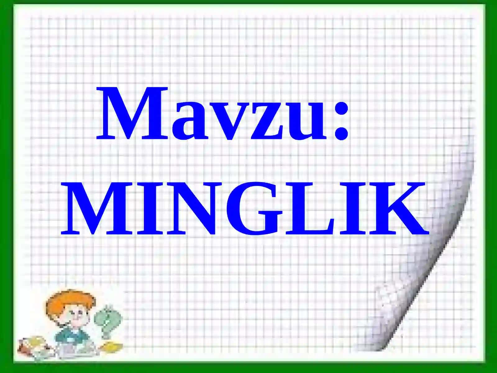 3-sinf Matematika fanidan Uch xonali sonlar. Minglik mavzusida dars taqdimot 2