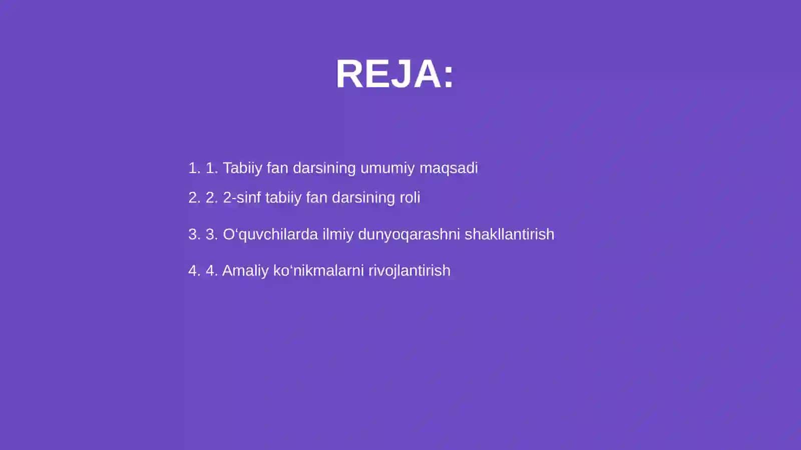 2-sinfda tabiiy fan darsining maqsad va vazifalari 2