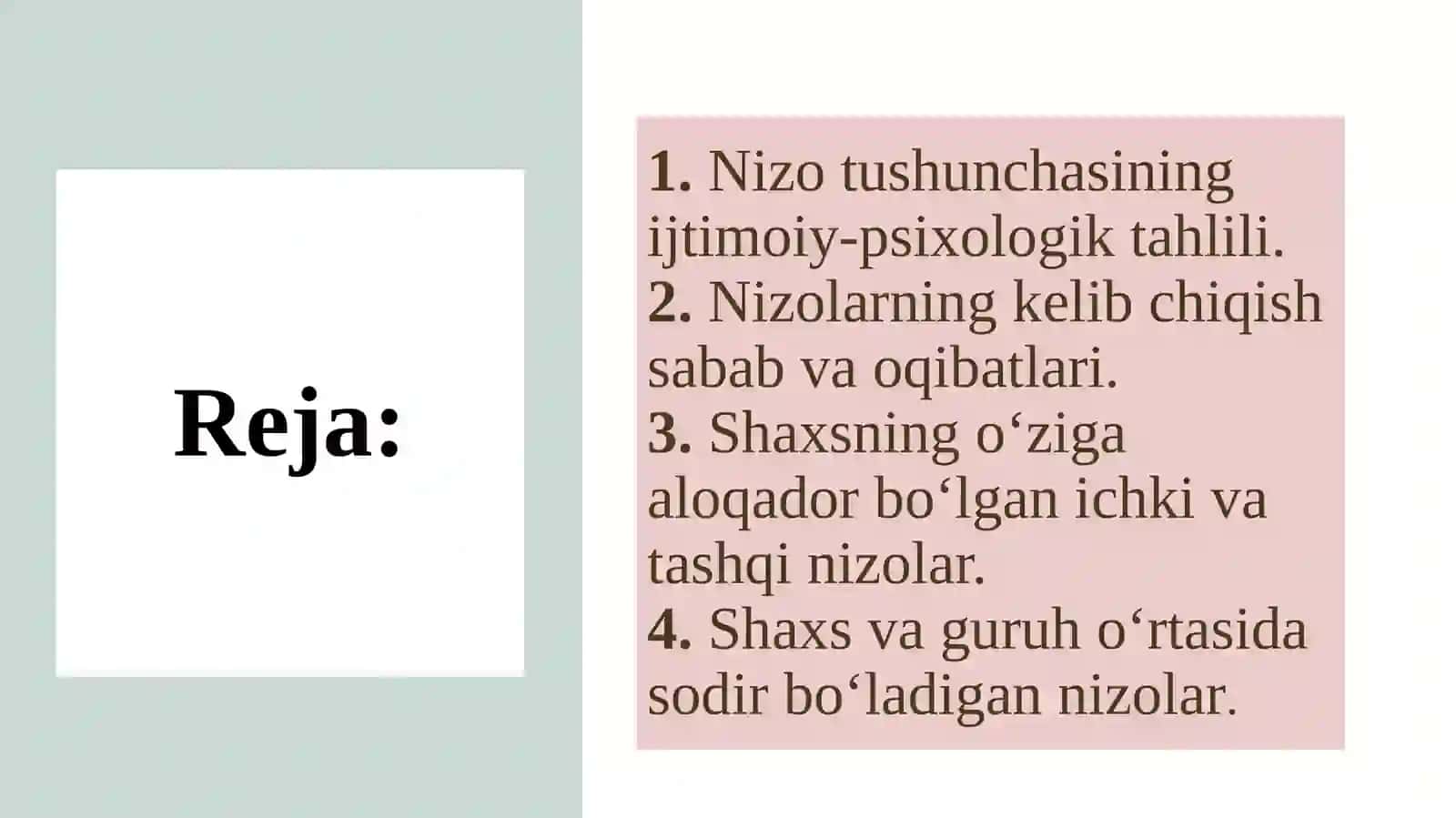 Nizolar psixologiyasi 2