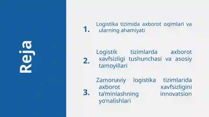 Logistika tizimida axborot xavfsizligi masalalari 2
